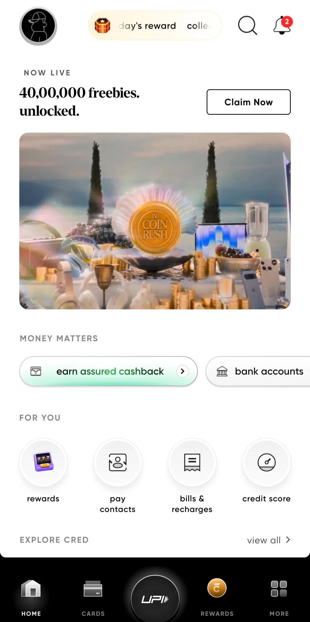 Cred interface